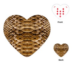 Reptile Skin Pattern 11 Playing Cards Single Design (heart) by skindeep