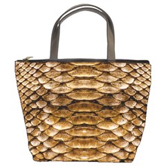 Reptile Skin Pattern 11 Bucket Bag by skindeep