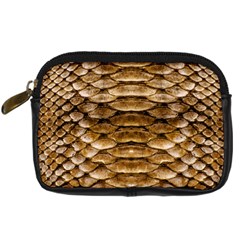 Reptile Skin Pattern 11 Digital Camera Leather Case by skindeep