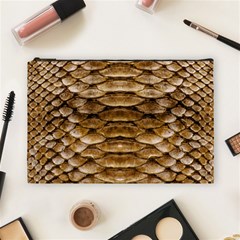 Reptile Skin Pattern 11 Cosmetic Bag (large) by skindeep