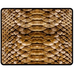 Reptile Skin Pattern 11 Fleece Blanket (medium)  by skindeep