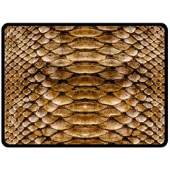 Reptile Skin Pattern 11 Double Sided Fleece Blanket (large)  by skindeep