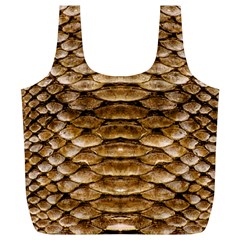 Reptile Skin Pattern 11 Full Print Recycle Bag (xl) by skindeep