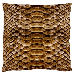 Reptile Skin Pattern 11 Large Flano Cushion Case (two Sides) by skindeep