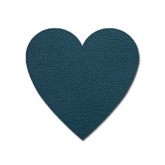 Leatherette 2 Blue Heart Magnet by skindeep