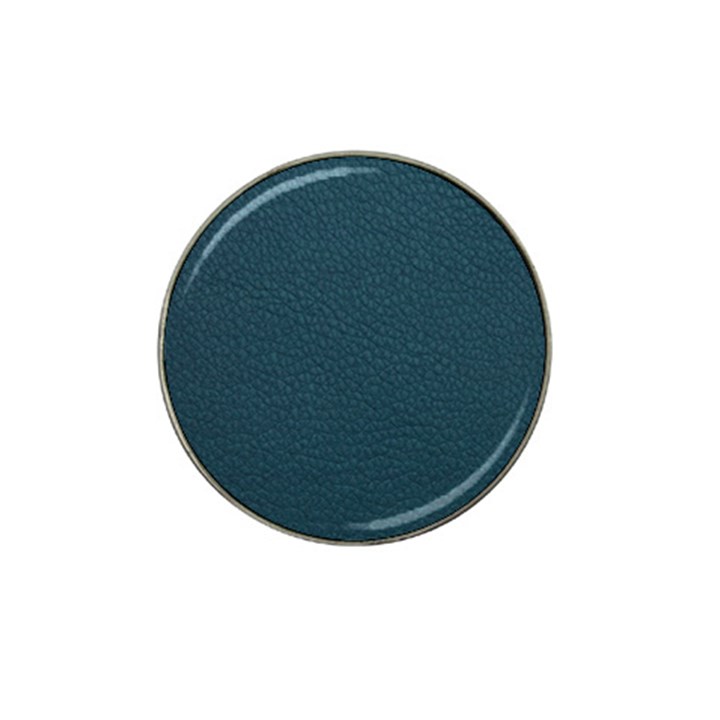 Leatherette 2 Blue Hat Clip Ball Marker