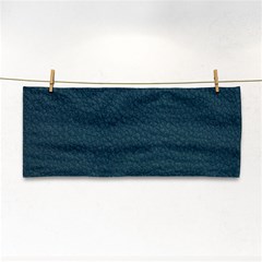 Leatherette 2 Blue Hand Towel by skindeep