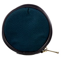 Leatherette 2 Blue Mini Makeup Bag by skindeep