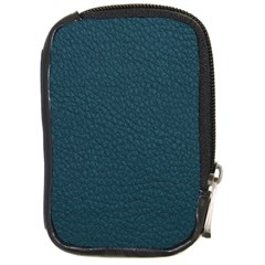 Leatherette 2 Blue Compact Camera Leather Case by skindeep