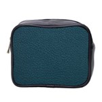 Leatherette 2 Blue Mini Toiletries Bag (Two Sides) Front