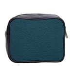 Leatherette 2 Blue Mini Toiletries Bag (Two Sides) Back