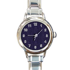 Leatherette 3 Round Italian Charm Watch by skindeep