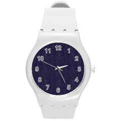 Leatherette 3 Round Plastic Sport Watch (m) by skindeep