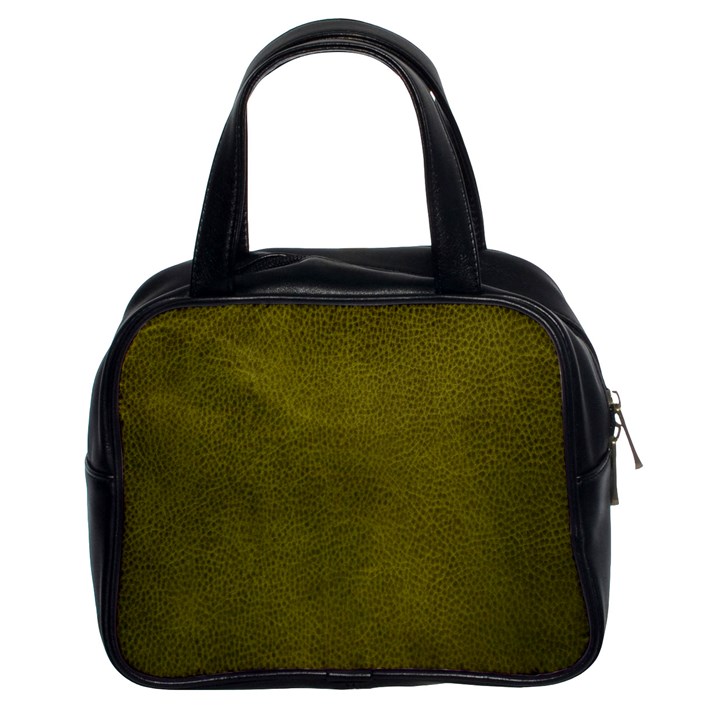 Leatherette 6 Green Classic Handbag (Two Sides)