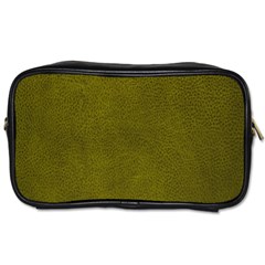 Leatherette 6 Green Toiletries Bag (one Side) by skindeep