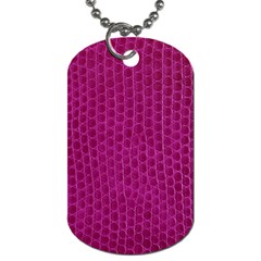 Leatherette 5 Purple Dog Tag (two Sides) by skindeep