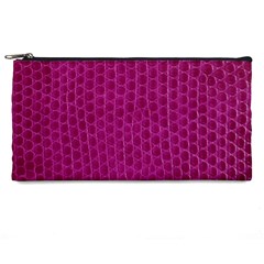 Leatherette 5 Purple Pencil Case by skindeep