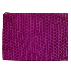 Leatherette 5 Purple Cosmetic Bag (xxl) by skindeep