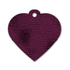 Reptile Skin Pattern 2 Dog Tag Heart (two Sides) by skindeep