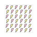 Pattern Cute Flash Design Small Satin Scarf (Square) Front