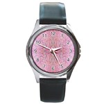 Mixed Media Repeats Round Metal Watch Front