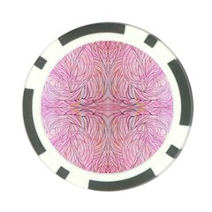 Mixed Media Repeats Poker Chip Card Guard by kaleidomarblingart