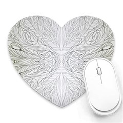 Mono Repeats Iii Heart Mousepads by kaleidomarblingart