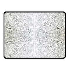 Mono Repeats Iii Double Sided Fleece Blanket (small)  by kaleidomarblingart