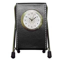 Mono Repeats Pen Holder Desk Clock