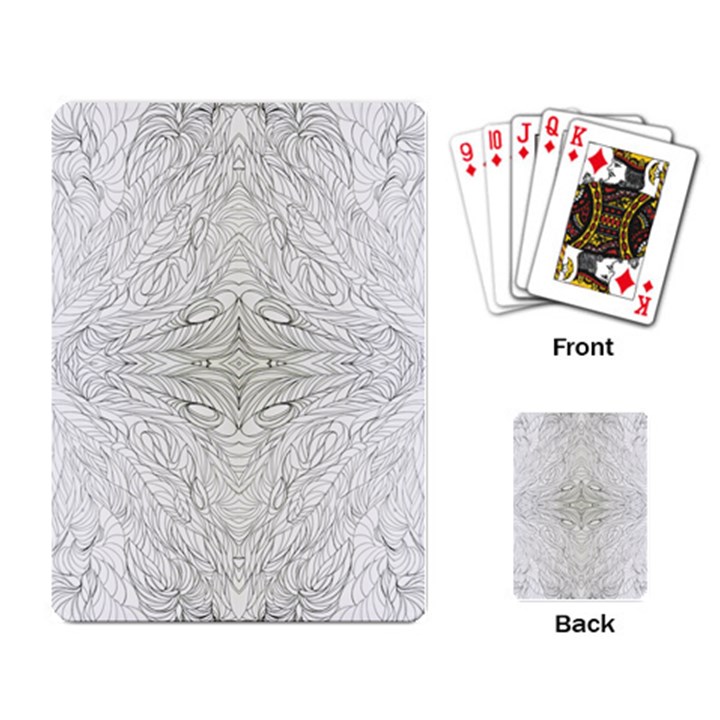 Mono Repeats Playing Cards Single Design (Rectangle)