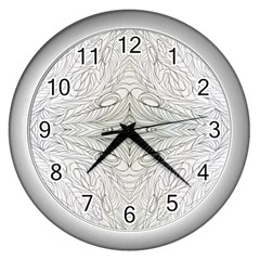 Mono Repeats Wall Clock (silver)