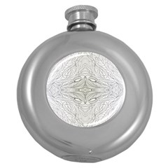 Mono Repeats Round Hip Flask (5 Oz)