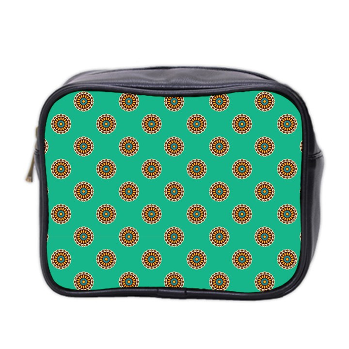 ethnic circular print Mini Toiletries Bag (Two Sides)