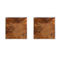 Aged Leather Cufflinks (square)