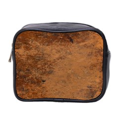 Aged Leather Mini Toiletries Bag (two Sides)