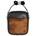 Aged Leather Girls Sling Bag Front