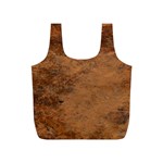 Aged Leather Full Print Recycle Bag (S) Front