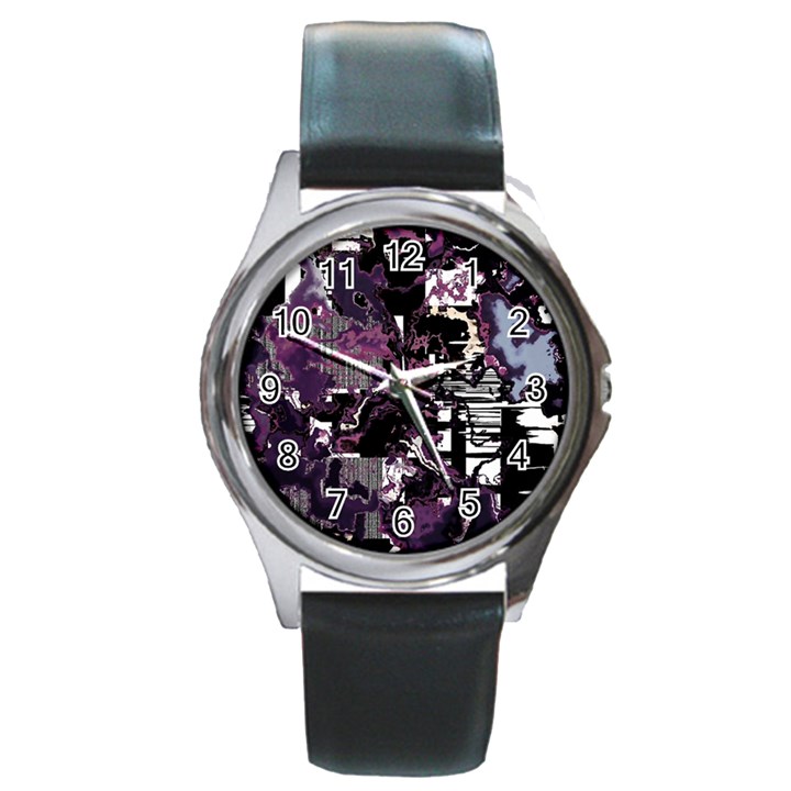 Pressure Points Round Metal Watch