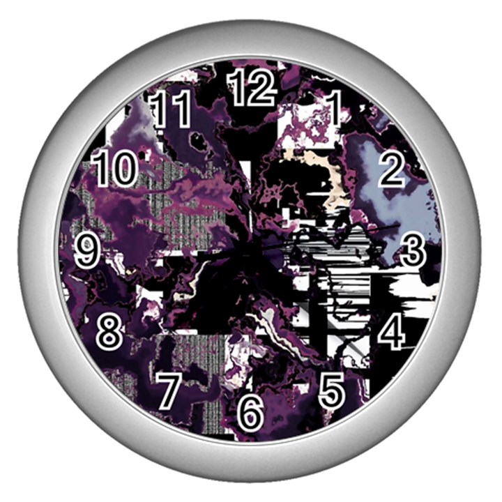 Pressure Points Wall Clock (Silver)