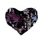 Pressure Points Standard 16  Premium Heart Shape Cushions Back