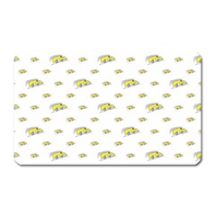 Cartoon Funny Weird Car Motif Pattern Magnet (rectangular) by dflcprintsclothing