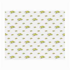 Cartoon Funny Weird Car Motif Pattern Small Glasses Cloth