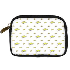 Cartoon Funny Weird Car Motif Pattern Digital Camera Leather Case by dflcprintsclothing