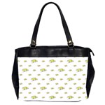 Cartoon Funny Weird Car Motif Pattern Oversize Office Handbag (2 Sides) Front