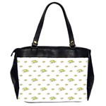 Cartoon Funny Weird Car Motif Pattern Oversize Office Handbag (2 Sides) Back