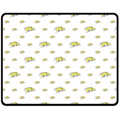 Cartoon Funny Weird Car Motif Pattern Fleece Blanket (medium) 