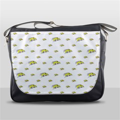 Cartoon Funny Weird Car Motif Pattern Messenger Bag by dflcprintsclothing