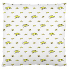 Cartoon Funny Weird Car Motif Pattern Large Cushion Case (two Sides) by dflcprintsclothing