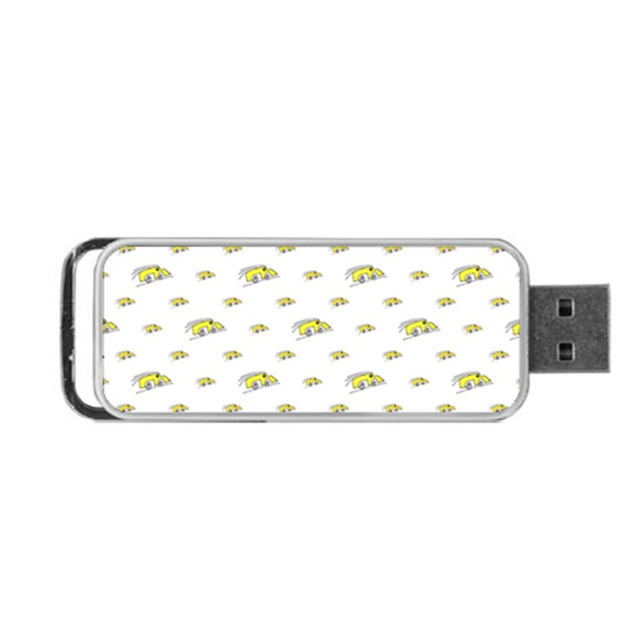 Cartoon Funny Weird Car Motif Pattern Portable USB Flash (Two Sides)