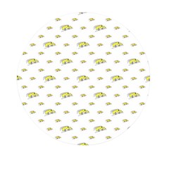 Cartoon Funny Weird Car Motif Pattern Mini Round Pill Box (pack Of 3)